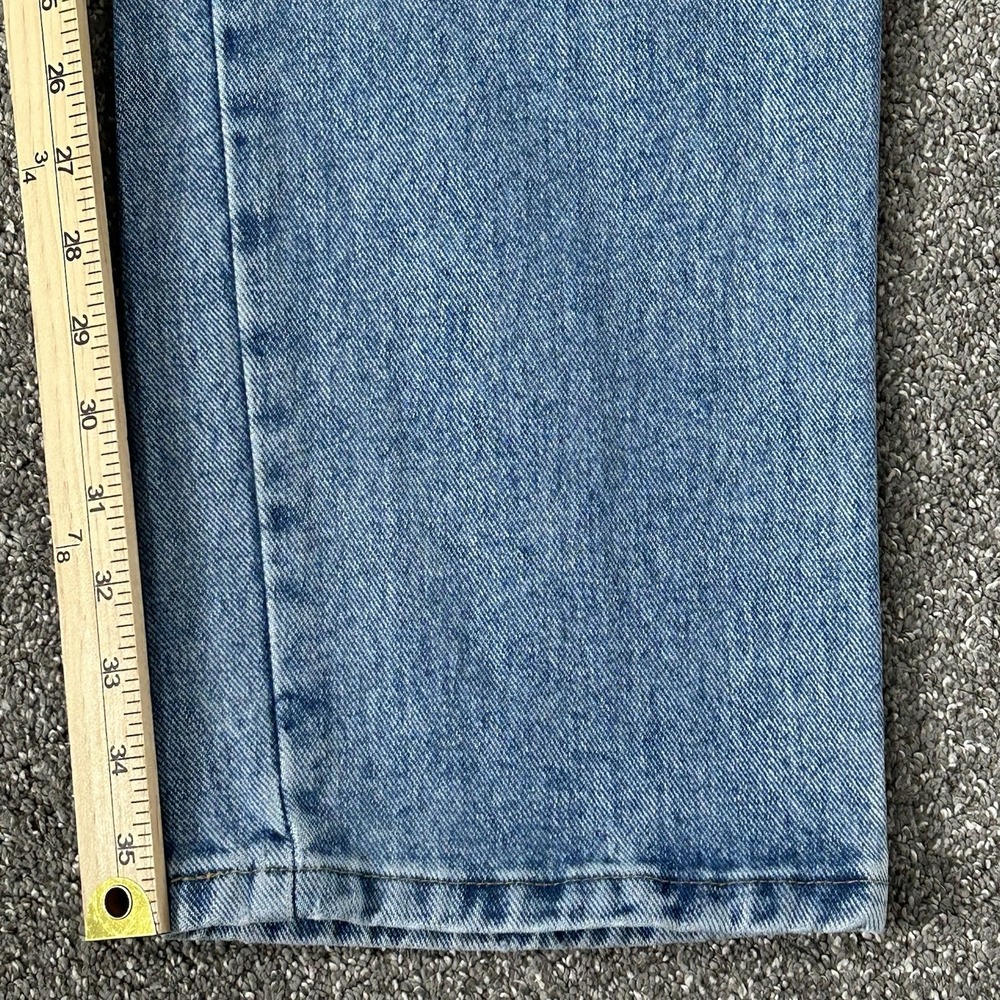 Wrangler Men's Jeans 38x36 Light Wash Straight Leg 100% Cotton Denim - Picture 10 of 10